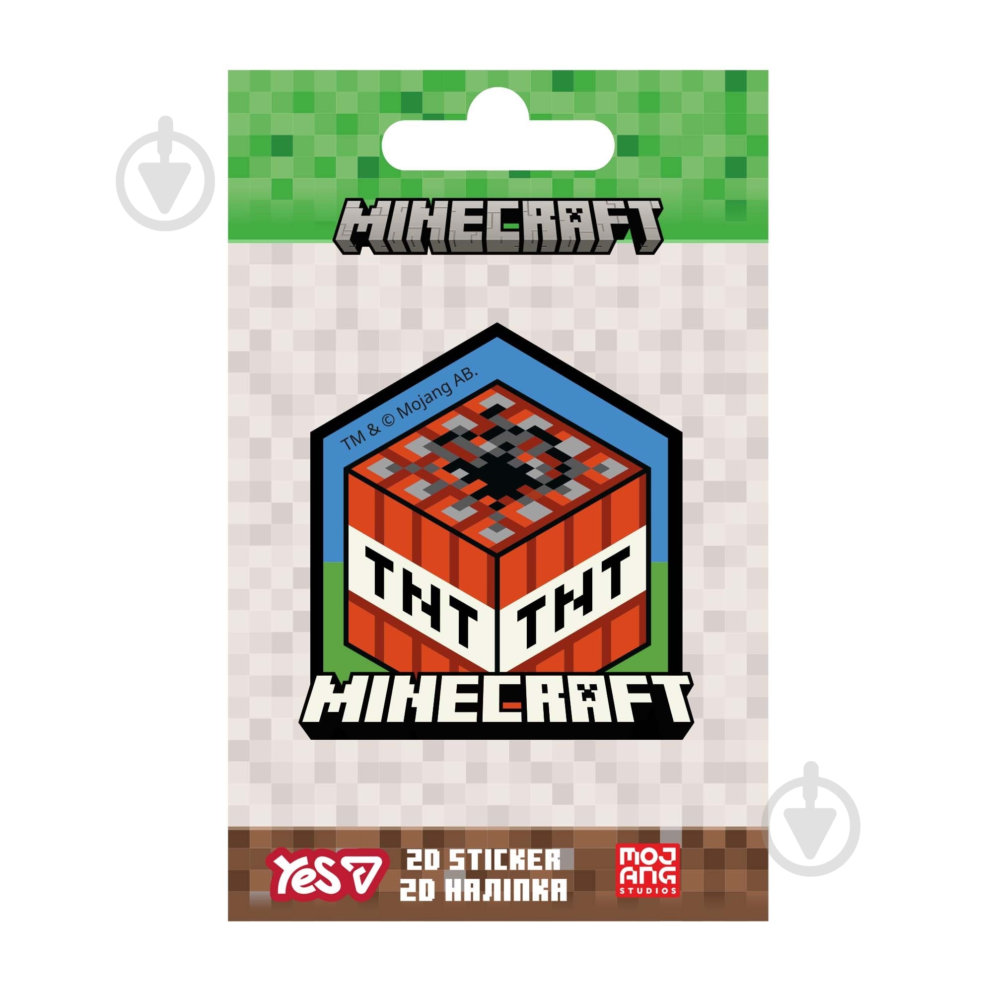 Наклейка YES 2D Minecraft TNT 708508 - фото 1