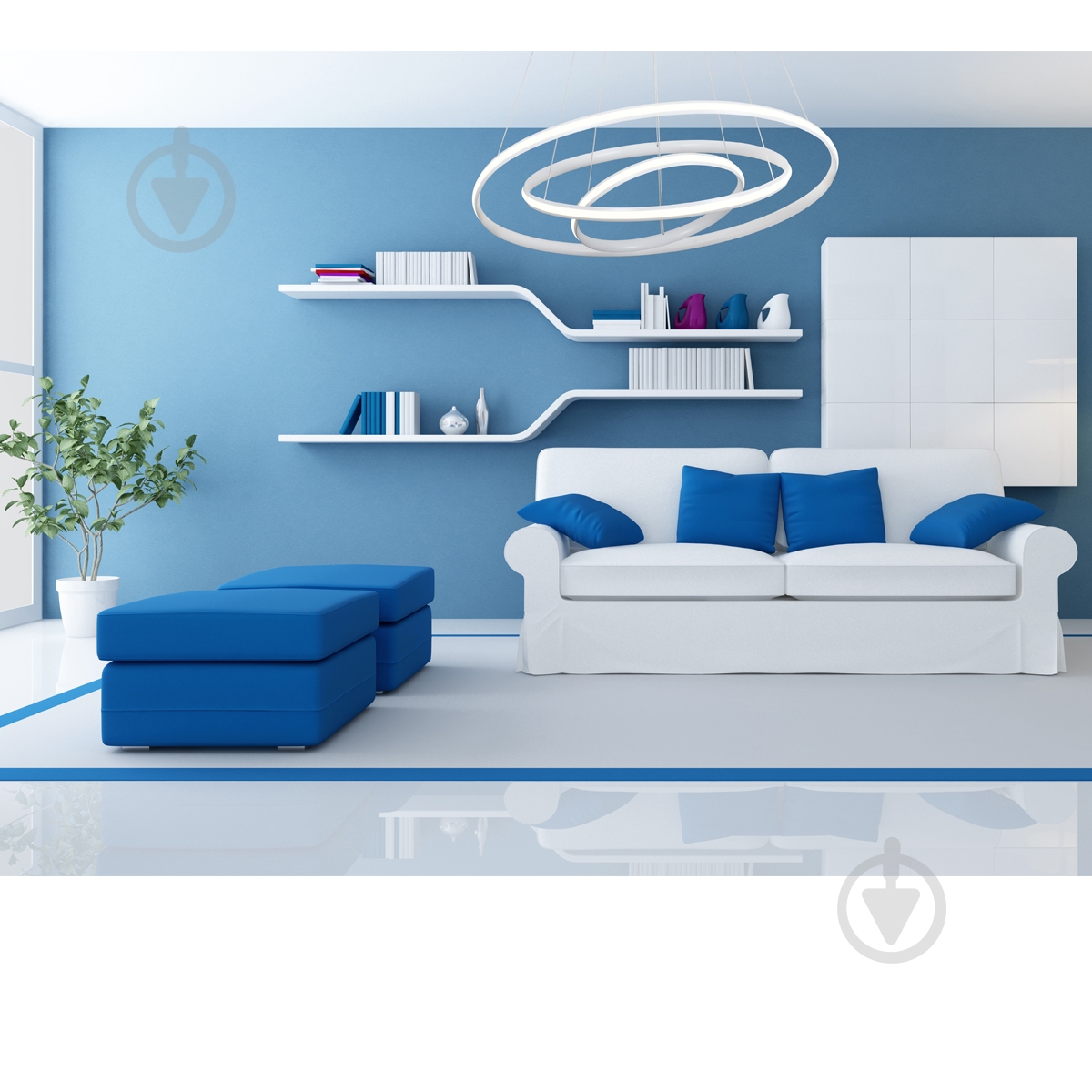 Подвес Victoria Lighting LED 220 Вт белый Jump/SP3 white - фото 2