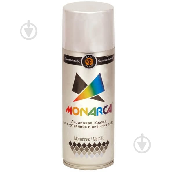 Краска MONARCA аэрозольная металлик хром глянец 520 мл 270 г - фото 1