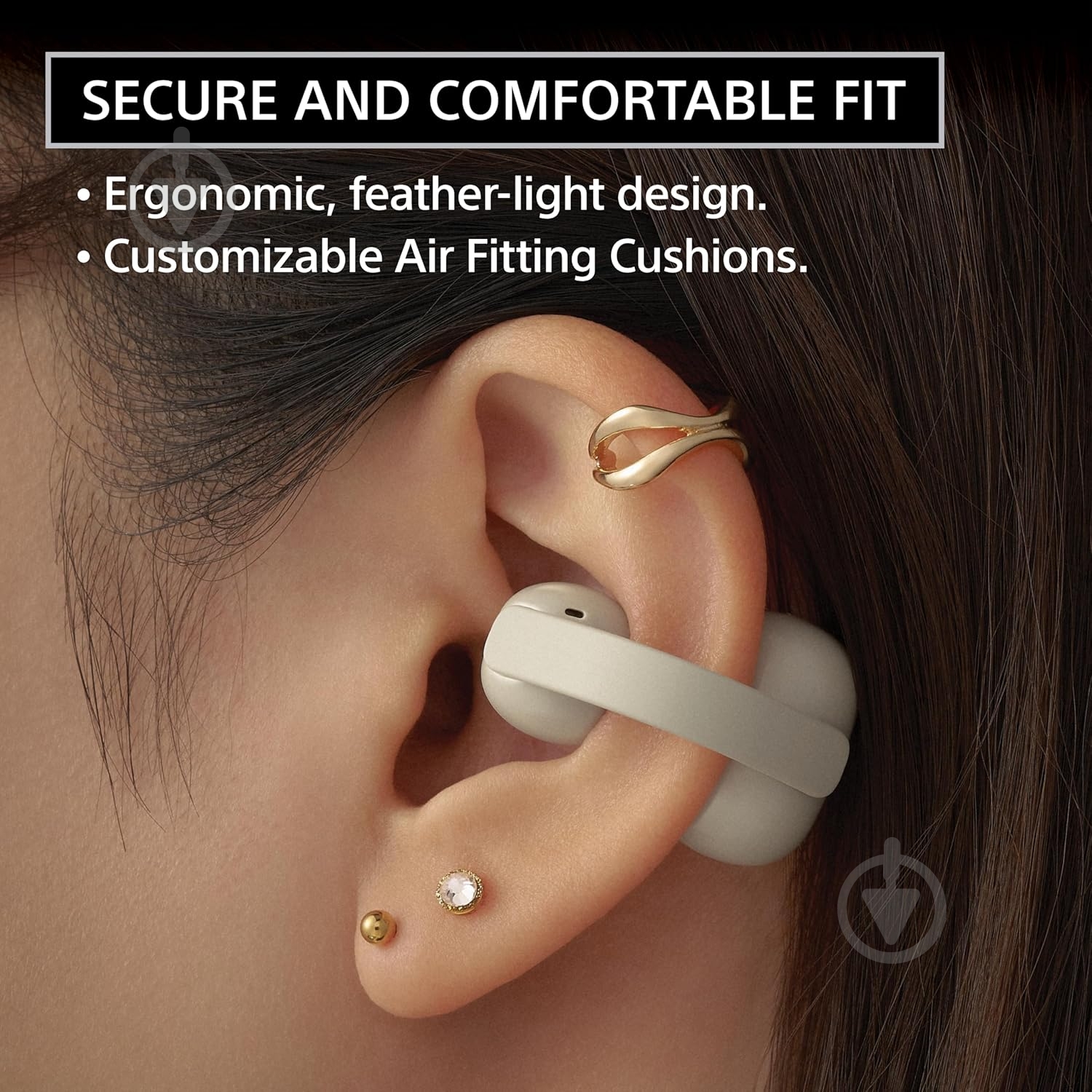 Наушники Sony LinkBuds Clip beige (WFLC900C.E) - фото 4