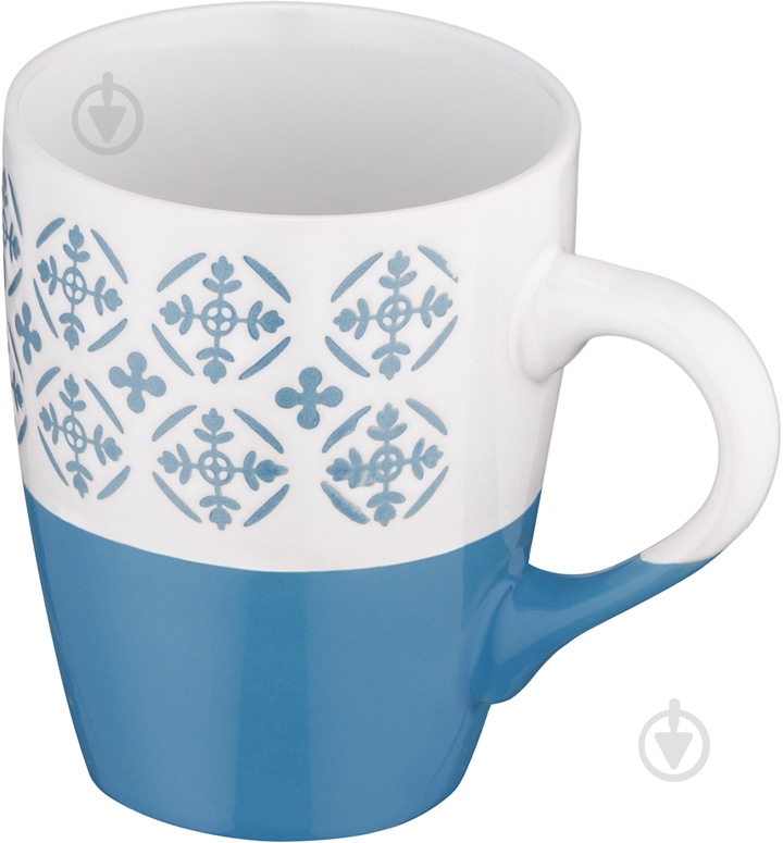 Чашка ARDESTO Ornament 320 мл сине-белая AR3045BL - фото 3