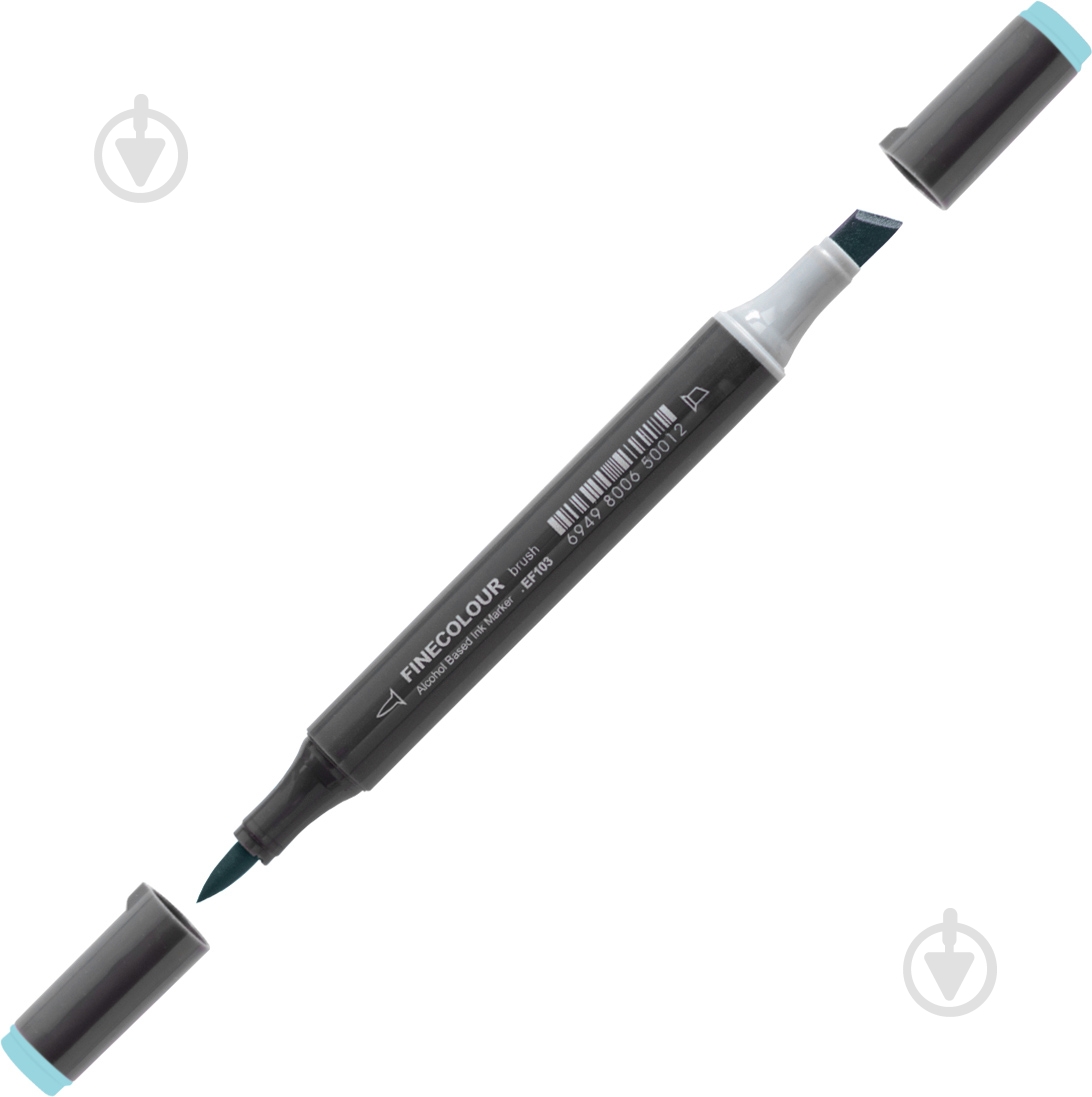 Маркер спиртовий FINECOLOUR Brush-mini EF103-76 аква - фото 1