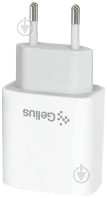Мережевий зарядний пристрій Gelius Merge GP-HC060 GAN USB + Type-C Білий - фото 3 Мережевий зарядний пристрій Gelius Merge GP-HC060 GAN USB + Type-C Білий - фото 3