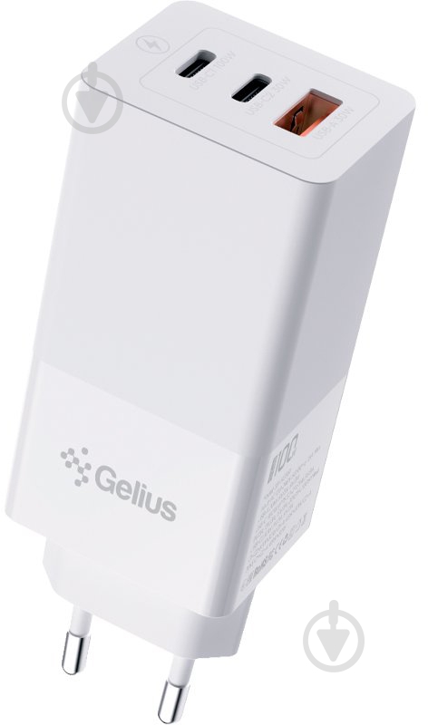 Сетевое зарядное устройство Gelius Nimble GaN 100W GP-HC061 Белый - фото 1 Сетевое зарядное устройство Gelius Nimble GaN 100W GP-HC061 Белый - фото 1
