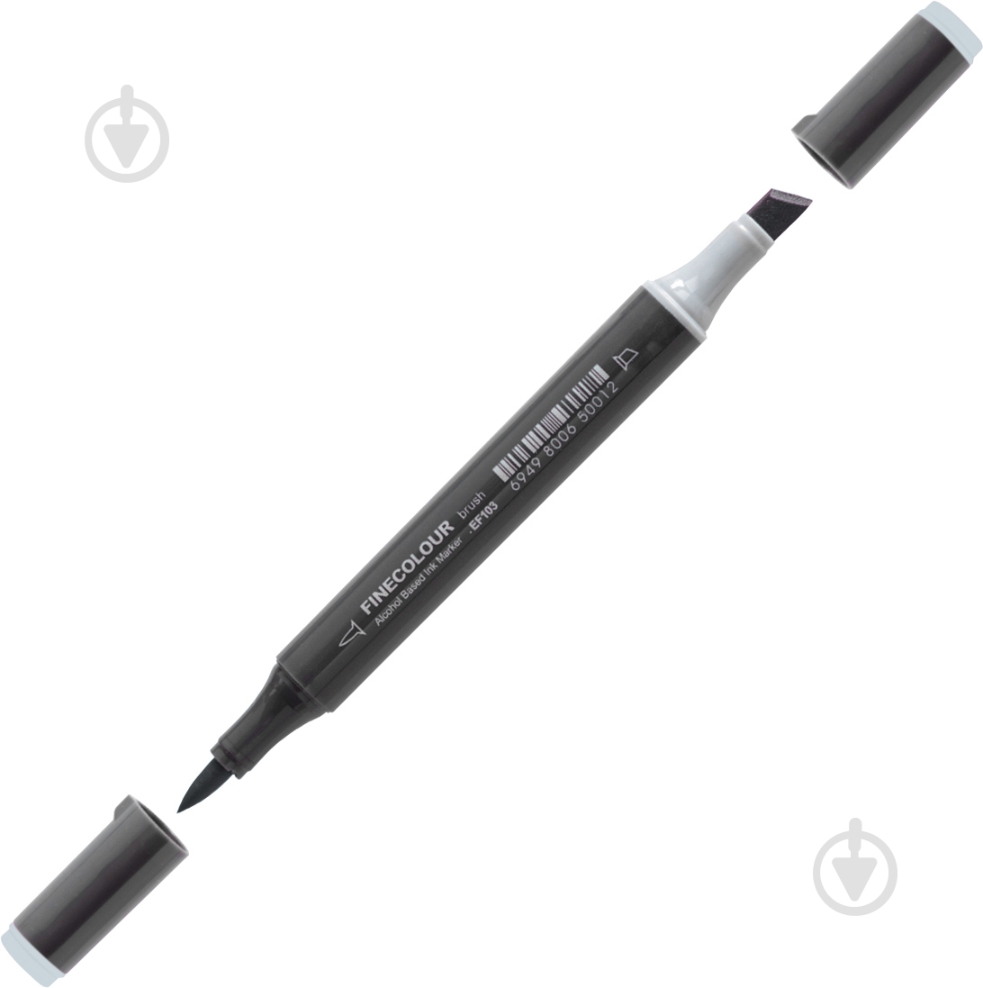 Маркер спиртовий FINECOLOUR Brush-mini EF103-86 сіро-синій №5 - фото 1