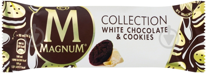 Мороженое Magnum White Choc&Cookies 74г - фото 1