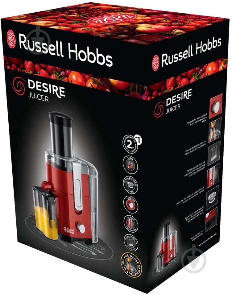 Соковыжималка Russell Hobbs 24740-56 Desire - фото 6 Соковыжималка Russell Hobbs 24740-56 Desire - фото 6