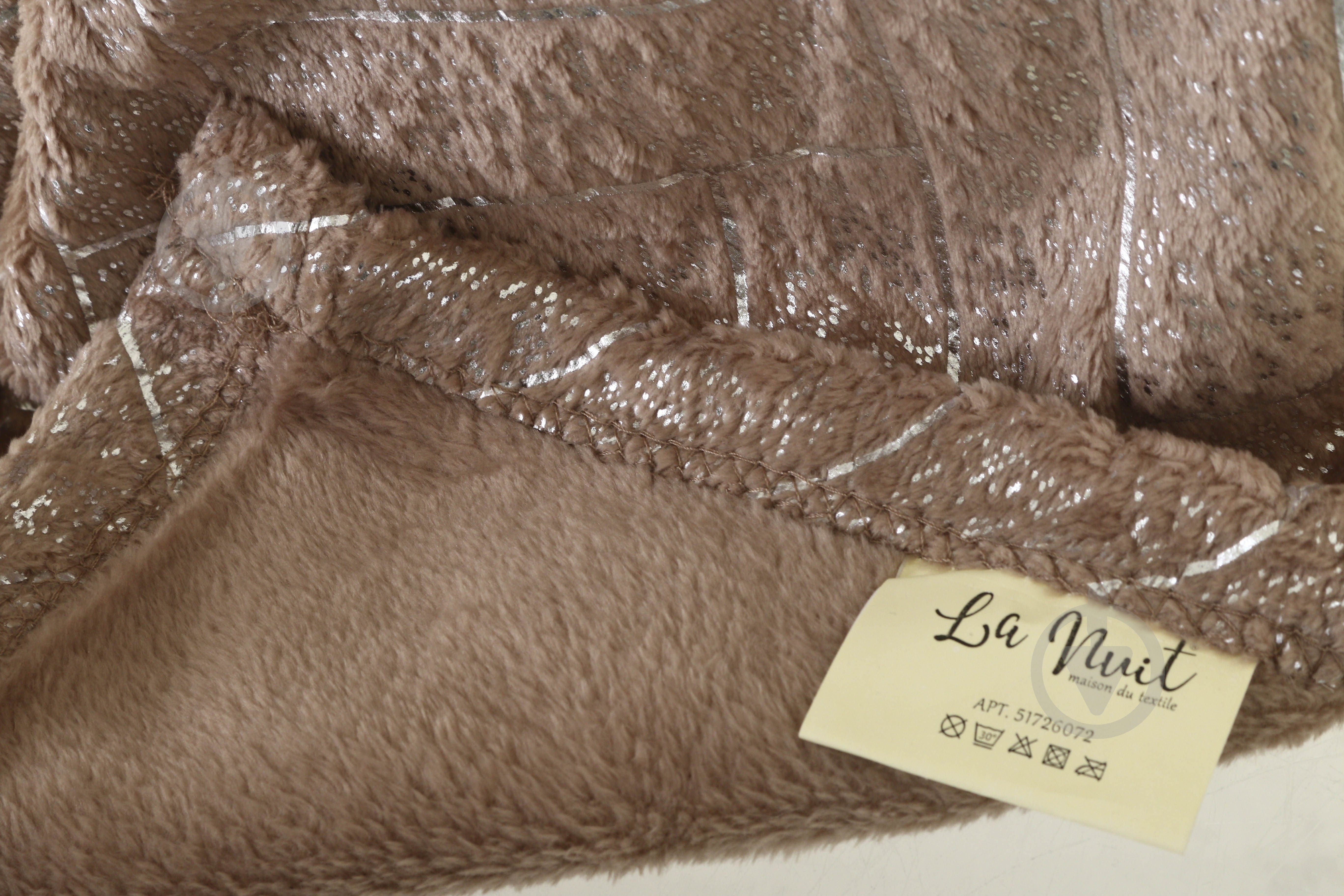 Плед Phoenix 160x200 см коричневый La Nuit - фото 3