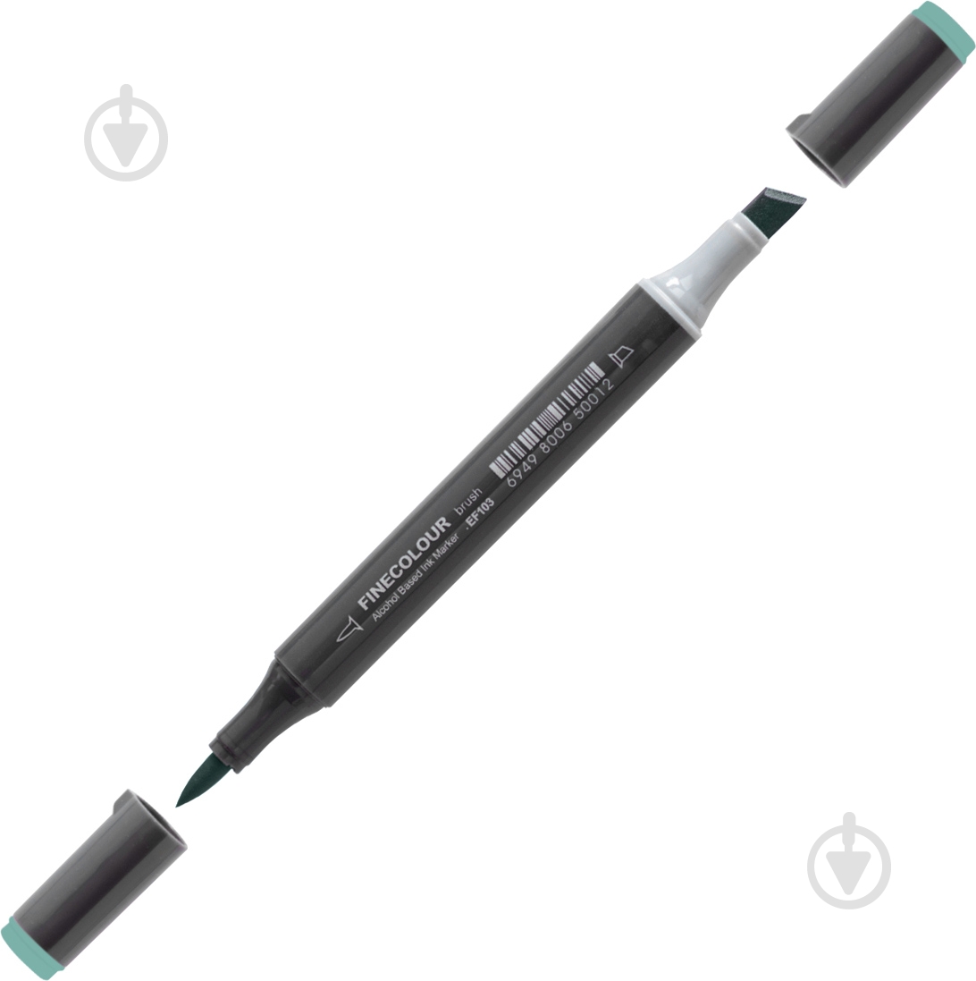 Маркер спиртовий FINECOLOUR Brush-mini EF103-106 бронзовий - фото 1
