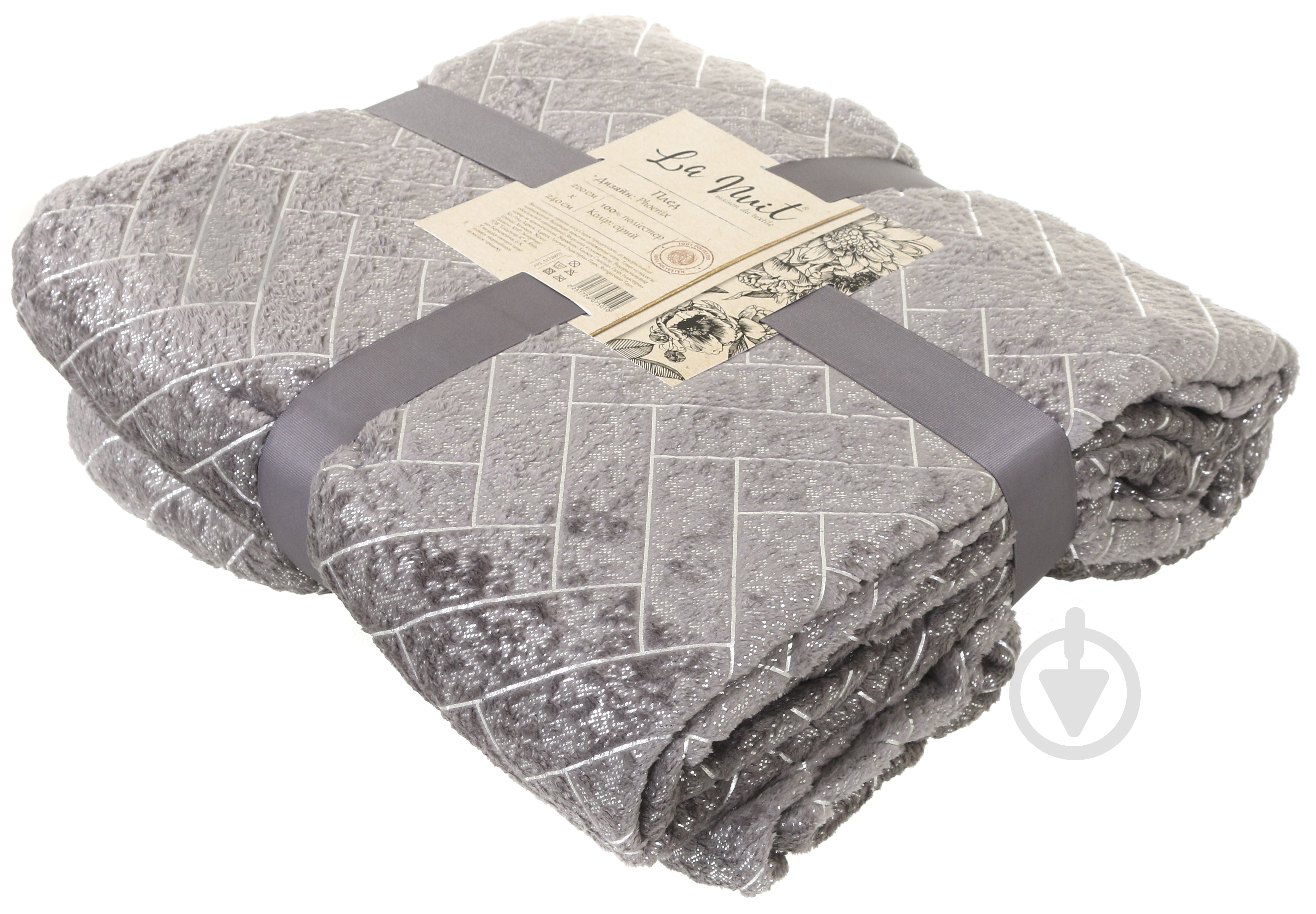 Плед Phoenix 200x220 см серый La Nuit - фото 4