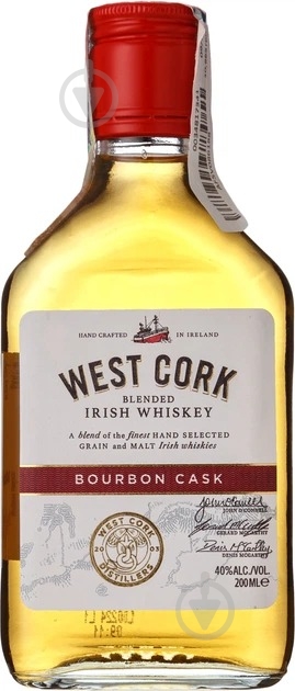 Виски West Cork Bourbon Cask 0,2 л - фото 1