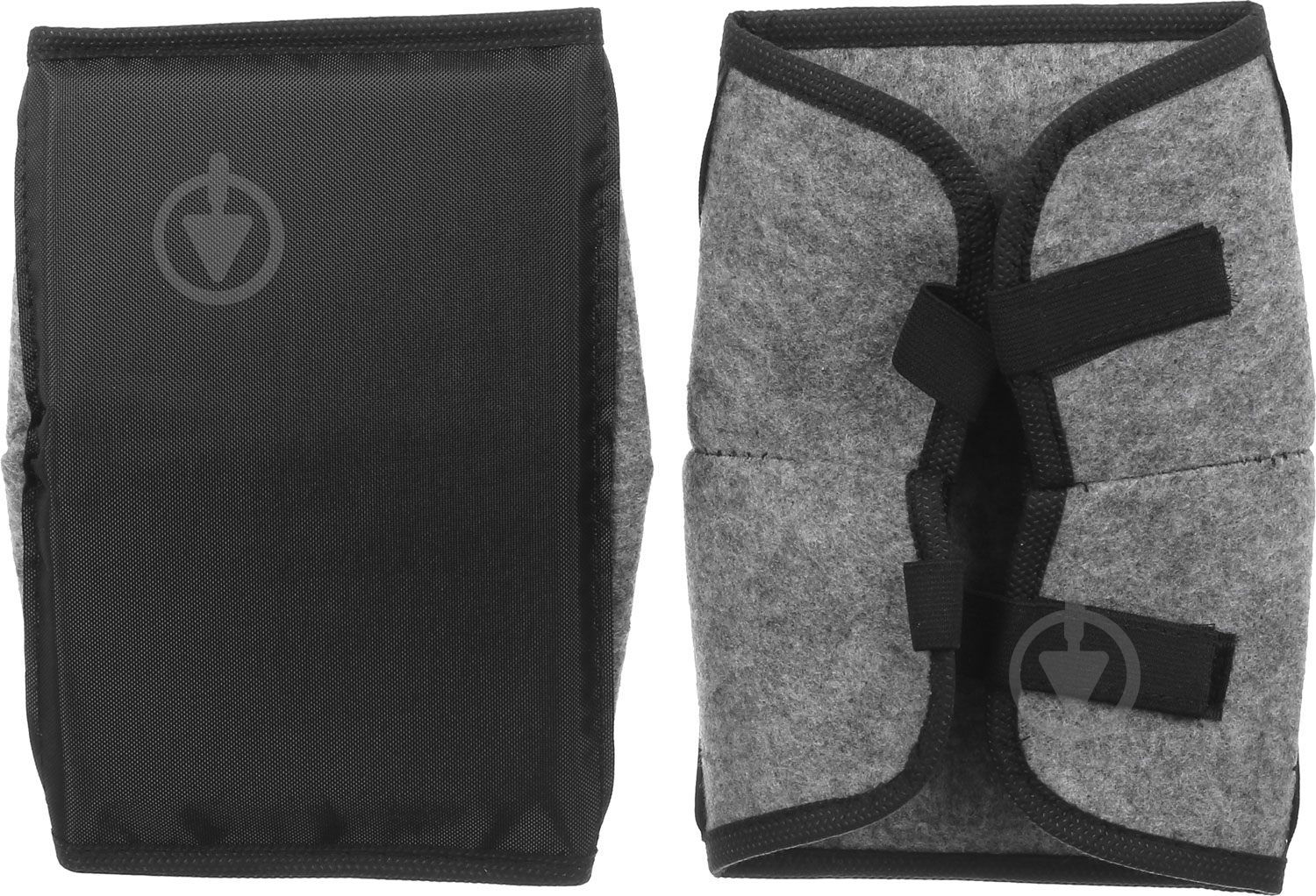 Наколенники 2 шт. р. one size черно-серый - фото 1