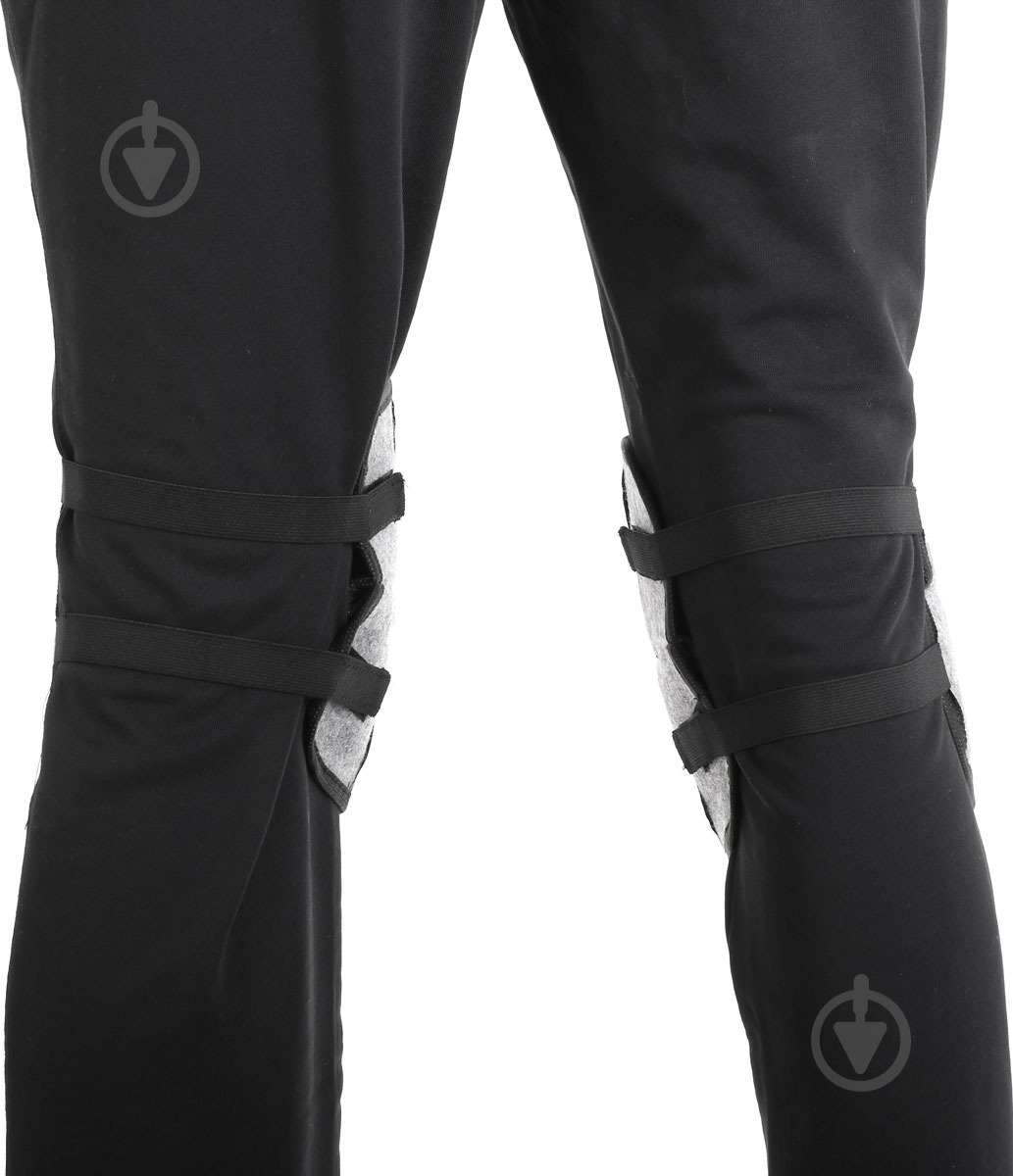 Наколенники 2 шт. р. one size черно-серый - фото 4