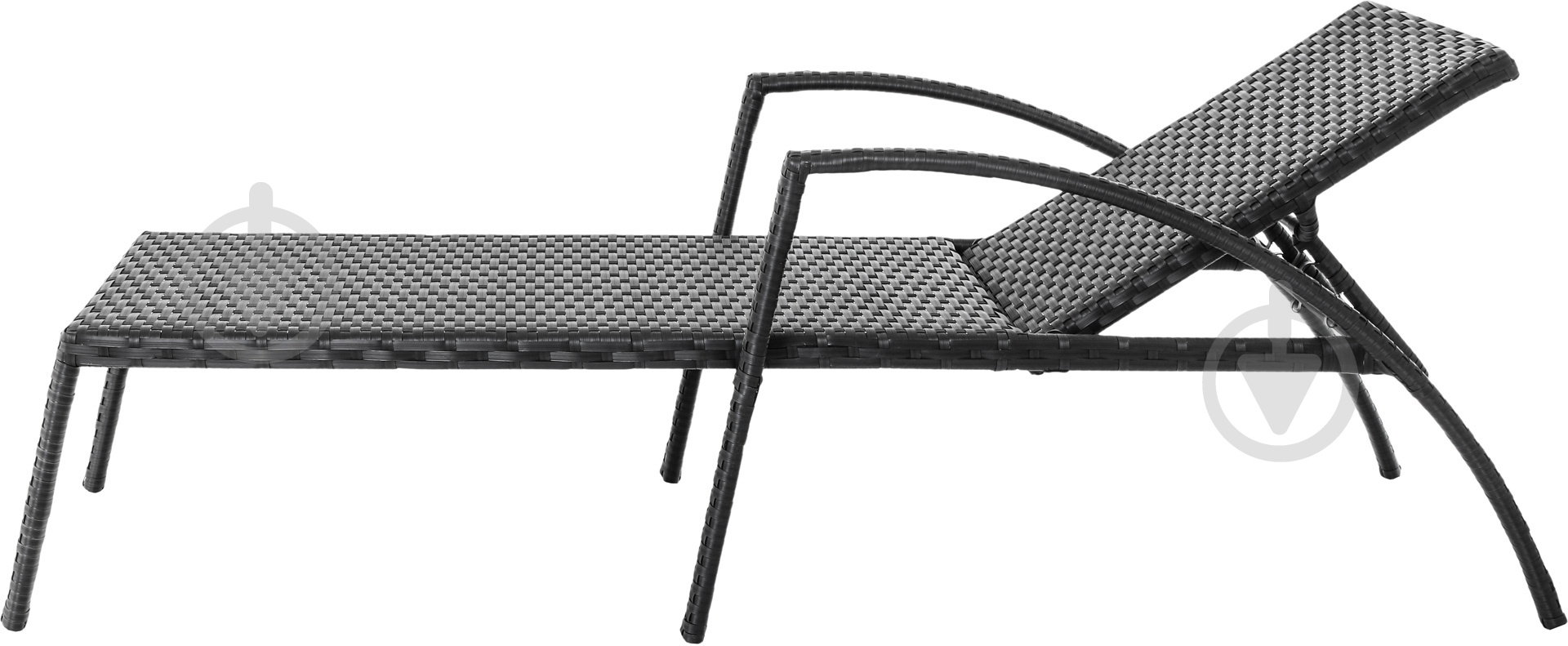 Шезлонг Bella Vita Каспия черный 70x180 см - фото 2 Шезлонг Bella Vita Каспия черный 70x180 см - фото 2