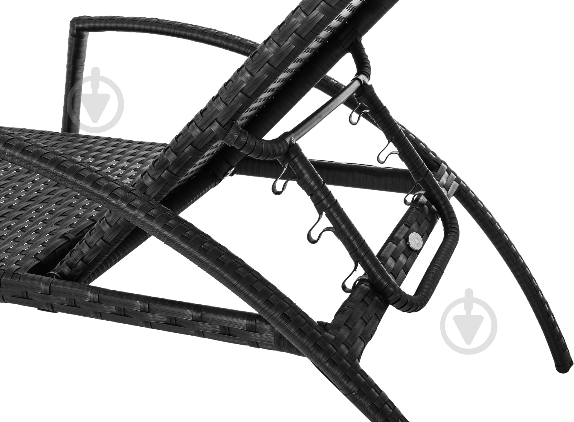 Шезлонг Bella Vita Каспия черный 70x180 см - фото 4 Шезлонг Bella Vita Каспия черный 70x180 см - фото 4