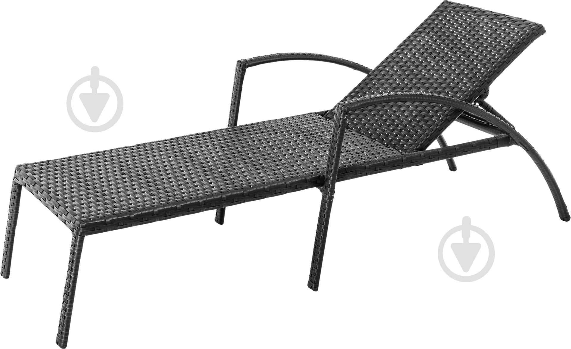 Шезлонг Bella Vita Каспия черный 70x180 см - фото 1 Шезлонг Bella Vita Каспия черный 70x180 см - фото 1