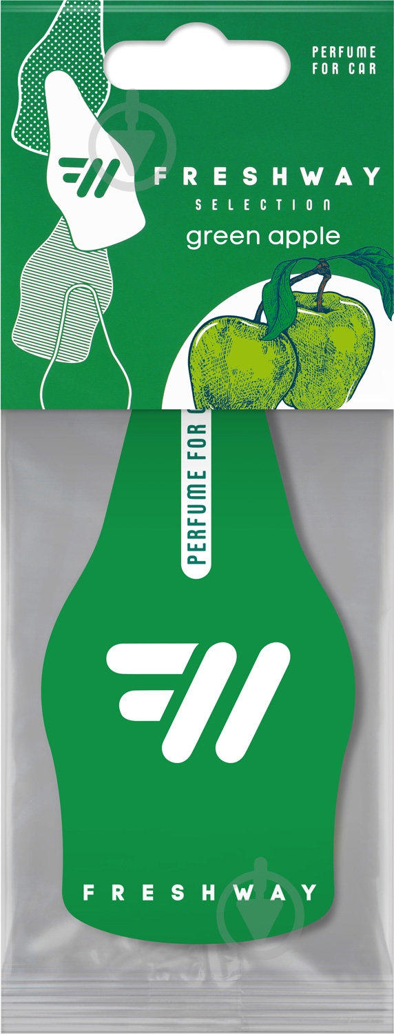 Ароматизатор подвесной FRESHWAY Selection Green Apple - фото 1