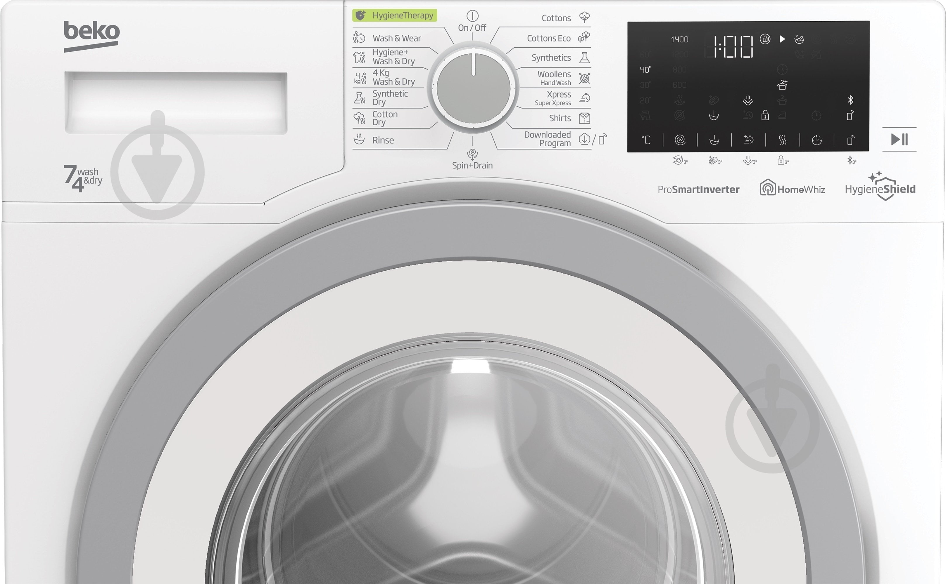 Пральна машина із сушкою Beko HTV7736XHT - фото 3 Пральна машина із сушкою Beko HTV7736XHT - фото 3