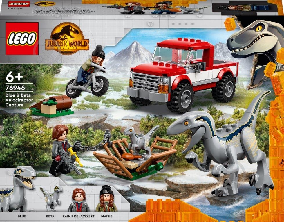 Конструктор LEGO Jurassic World Полювання на Блу і Бета-велоцираптора 76946 - фото 1