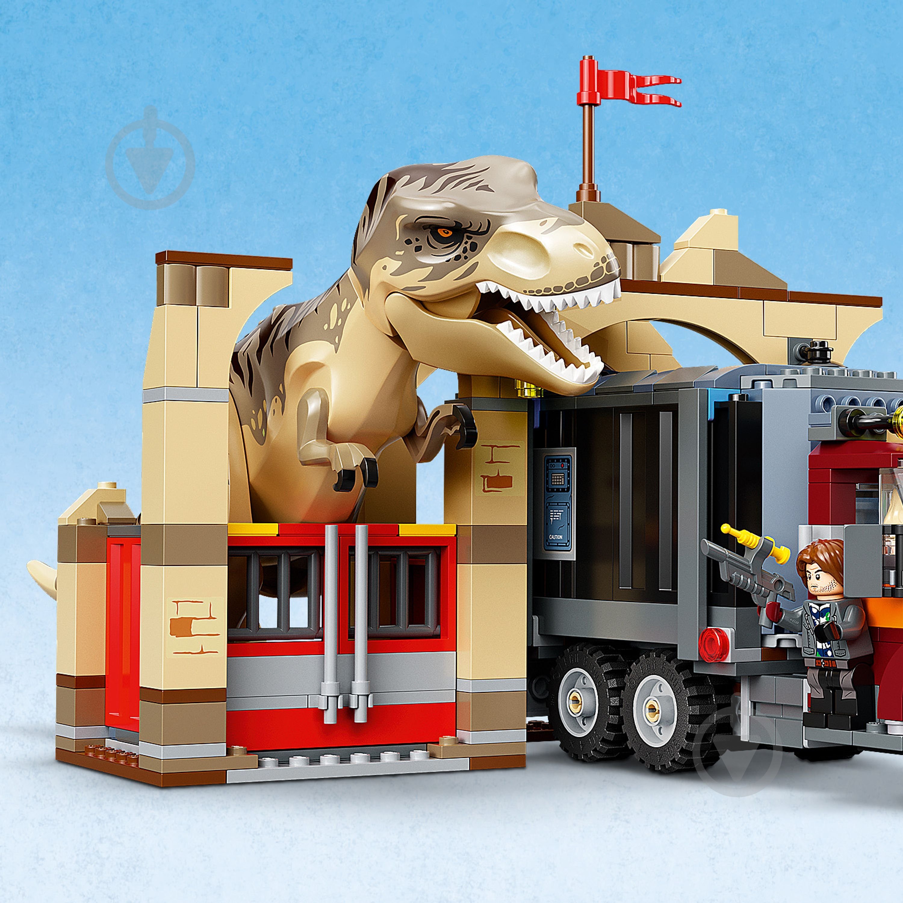 Конструктор LEGO Jurassic World Втеча тиранозавра і атроцираптора 76948 - фото 7 Конструктор LEGO Jurassic World Втеча тиранозавра і атроцираптора 76948 - фото 7