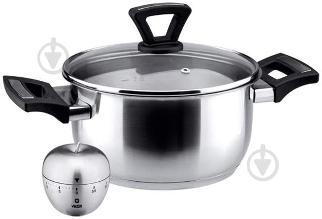 Кастрюля с таймером Vinzer 2,4 л 89088 - фото 1