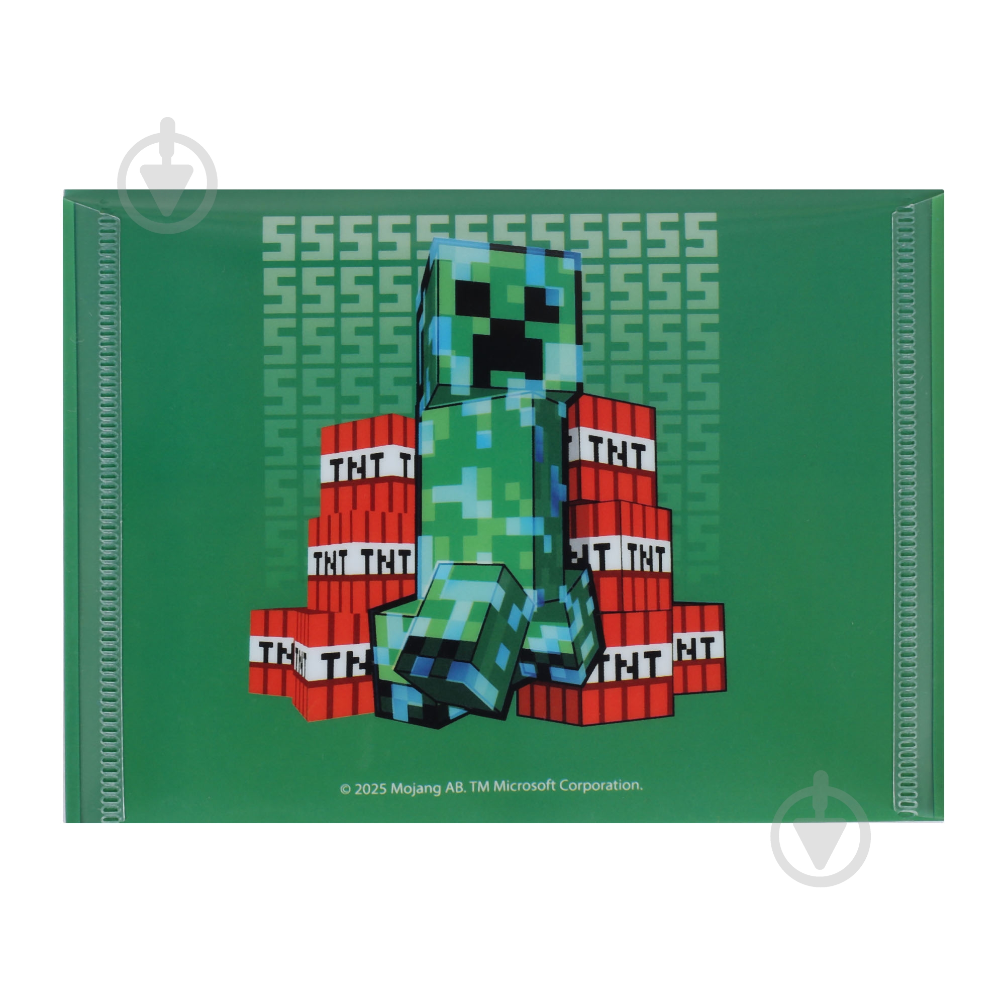 Папка-конверт на кнопке B7 Minecraft Creeper YES - фото 4