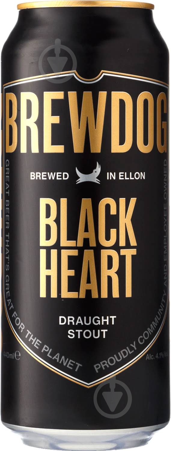Пиво BrewDog Black Heart 0,44 л - фото 1