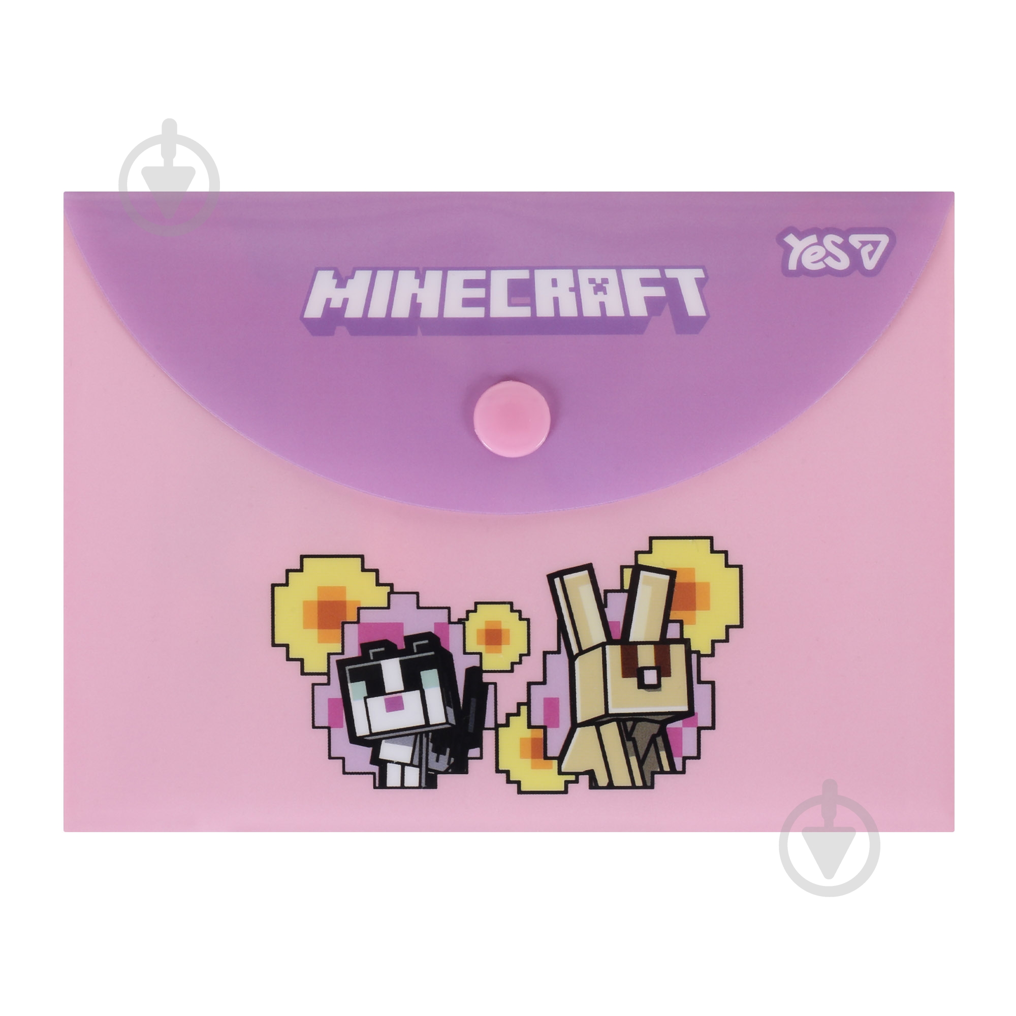 Папка-конверт на кнопке B7 Minecraft Spring YES - фото 1