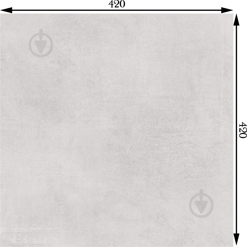 Плитка Cersanit Snowdrops light grey 42x42 см - фото 2
