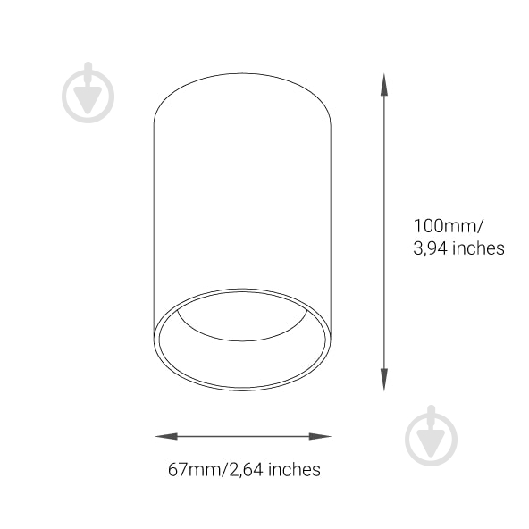 Спот Iterna Leirvik C GU10 1x15Вт GU10 ясень светлый LW088 - фото 11