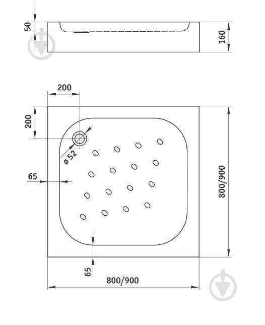 Поддон душевой Deante Corner KTC 041B - фото 3