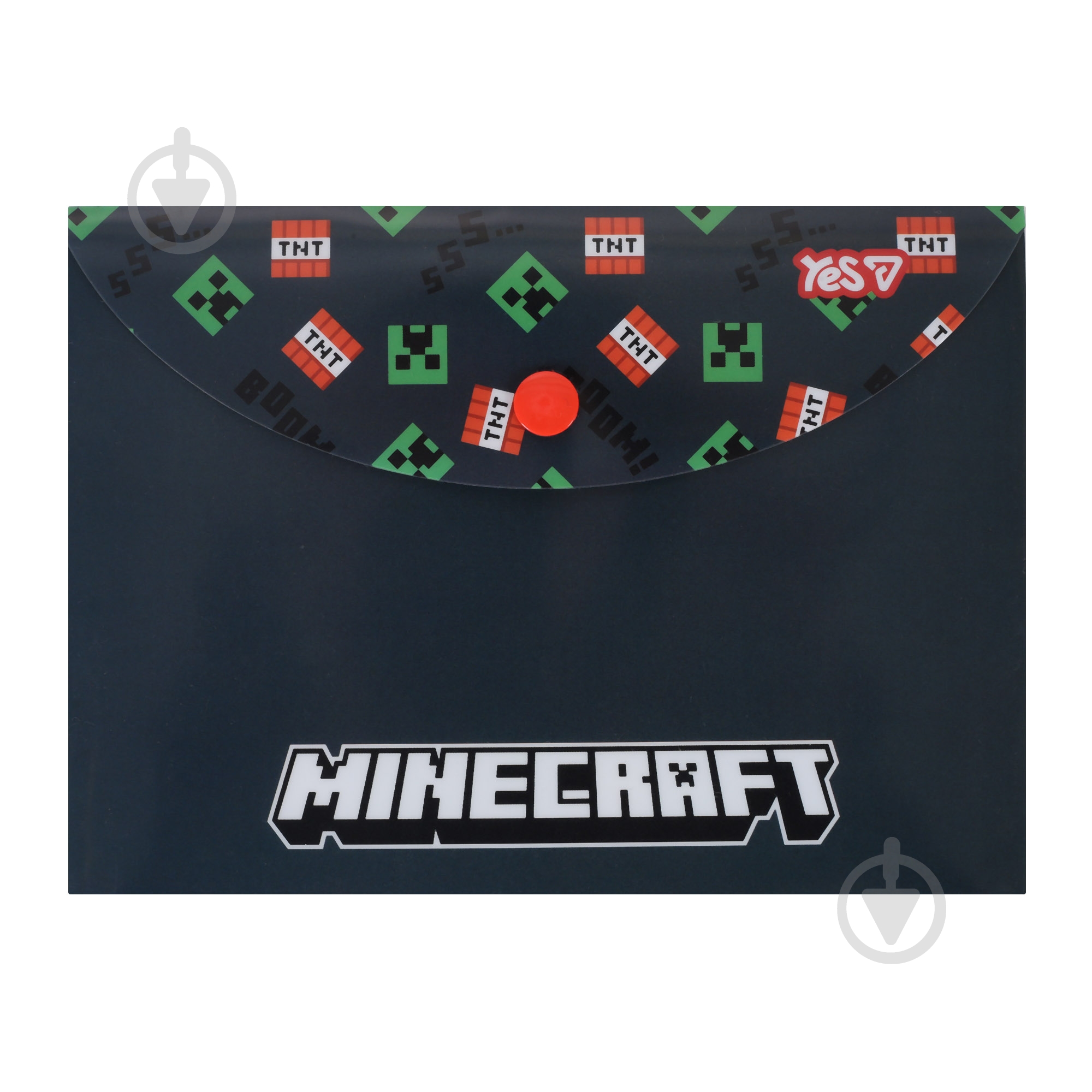 Папка-конверт на кнопке В6 Minecraft TNT YES - фото 1