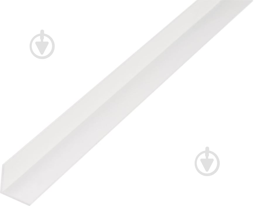 Профиль GAH-Alberts угловой из ПВХ, белый 2000х10х10х1 мм - фото 1