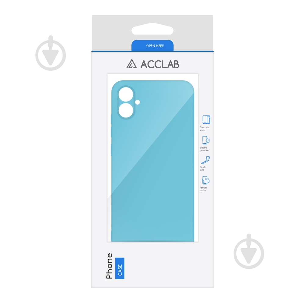 Чехол Acclab Silicone Case для Samsung Galaxy A04e голубой - фото 2