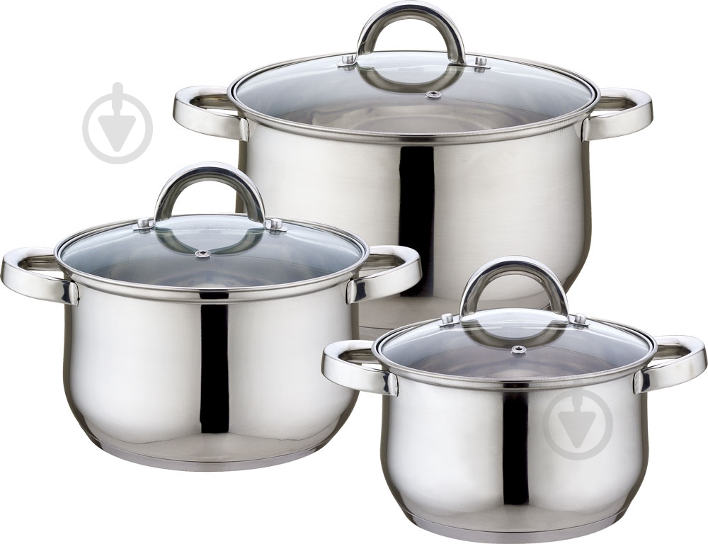 Набор кастрюль Aurora 6 предметов AU 5560 - фото 1
