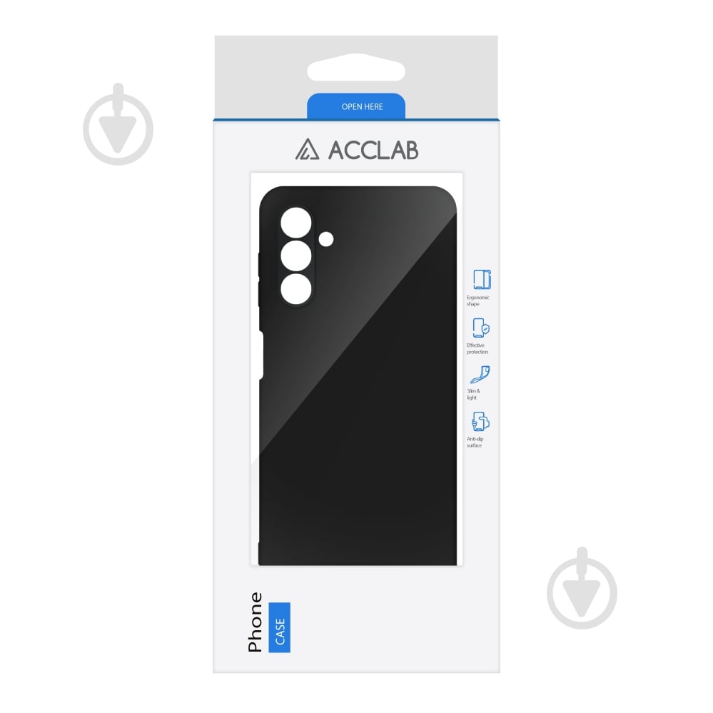 Чехол Acclab Silicone Case для Samsung Galaxy A04S черный - фото 2