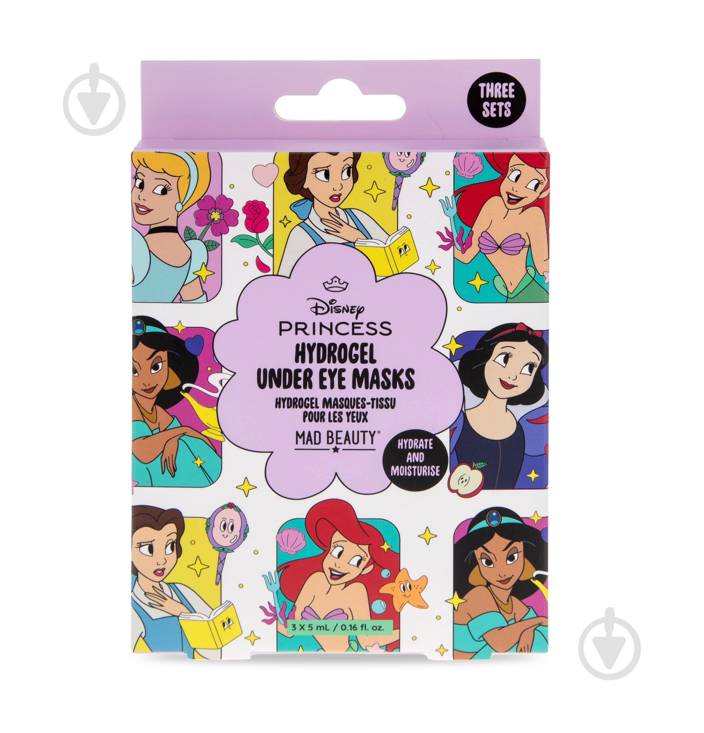 Патчі під очі Mad Beauty Disney Princess 5 мл x 3 шт. - фото 2 Патчі під очі Mad Beauty Disney Princess 5 мл x 3 шт. - фото 2