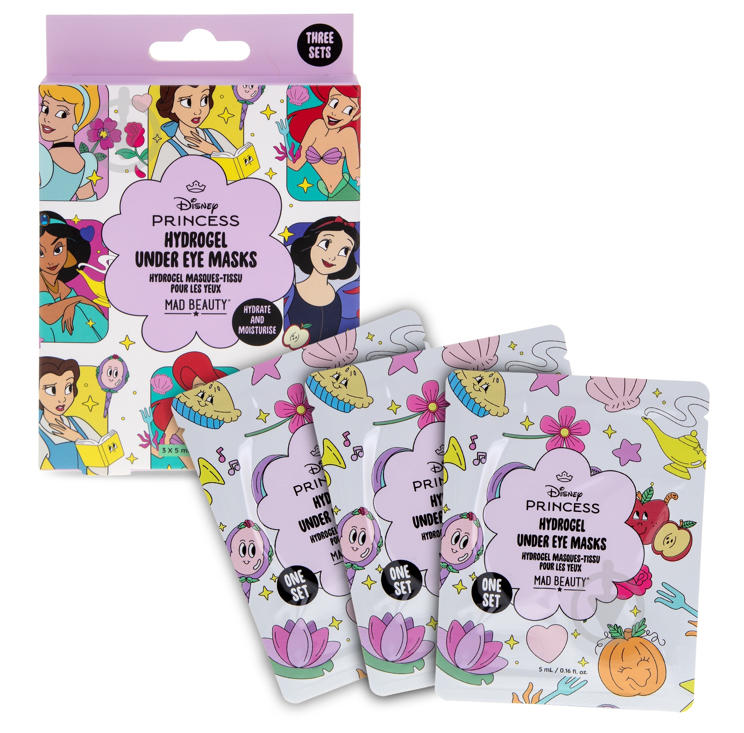 Патчі під очі Mad Beauty Disney Princess 5 мл x 3 шт. - фото 1 Патчі під очі Mad Beauty Disney Princess 5 мл x 3 шт. - фото 1