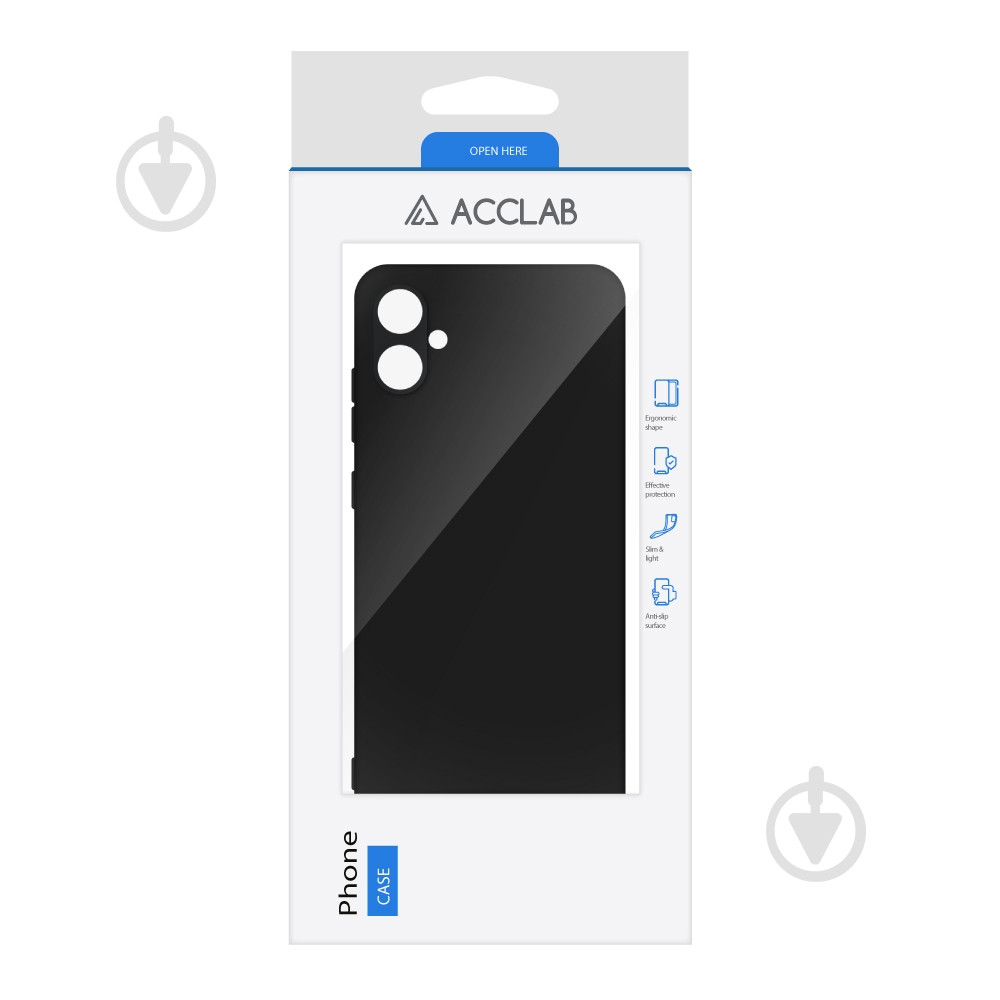 Чехол Acclab Silicone Case для Samsung Galaxy A05 черный - фото 2