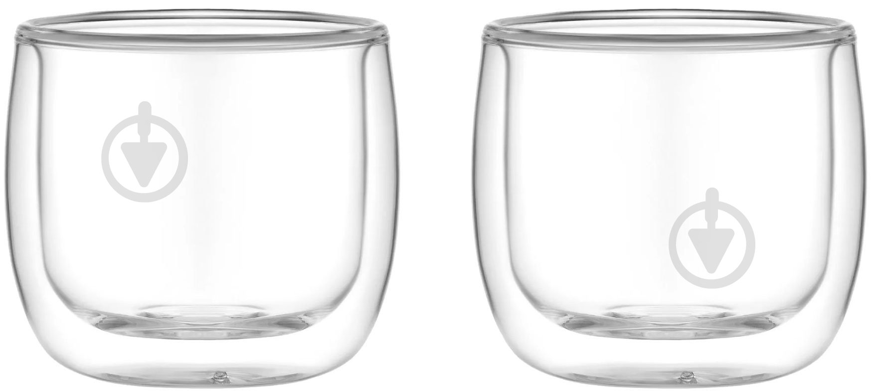 Набор чашек Ardesto 260 мл 2 шт. прозрачный AR2626B - фото 1