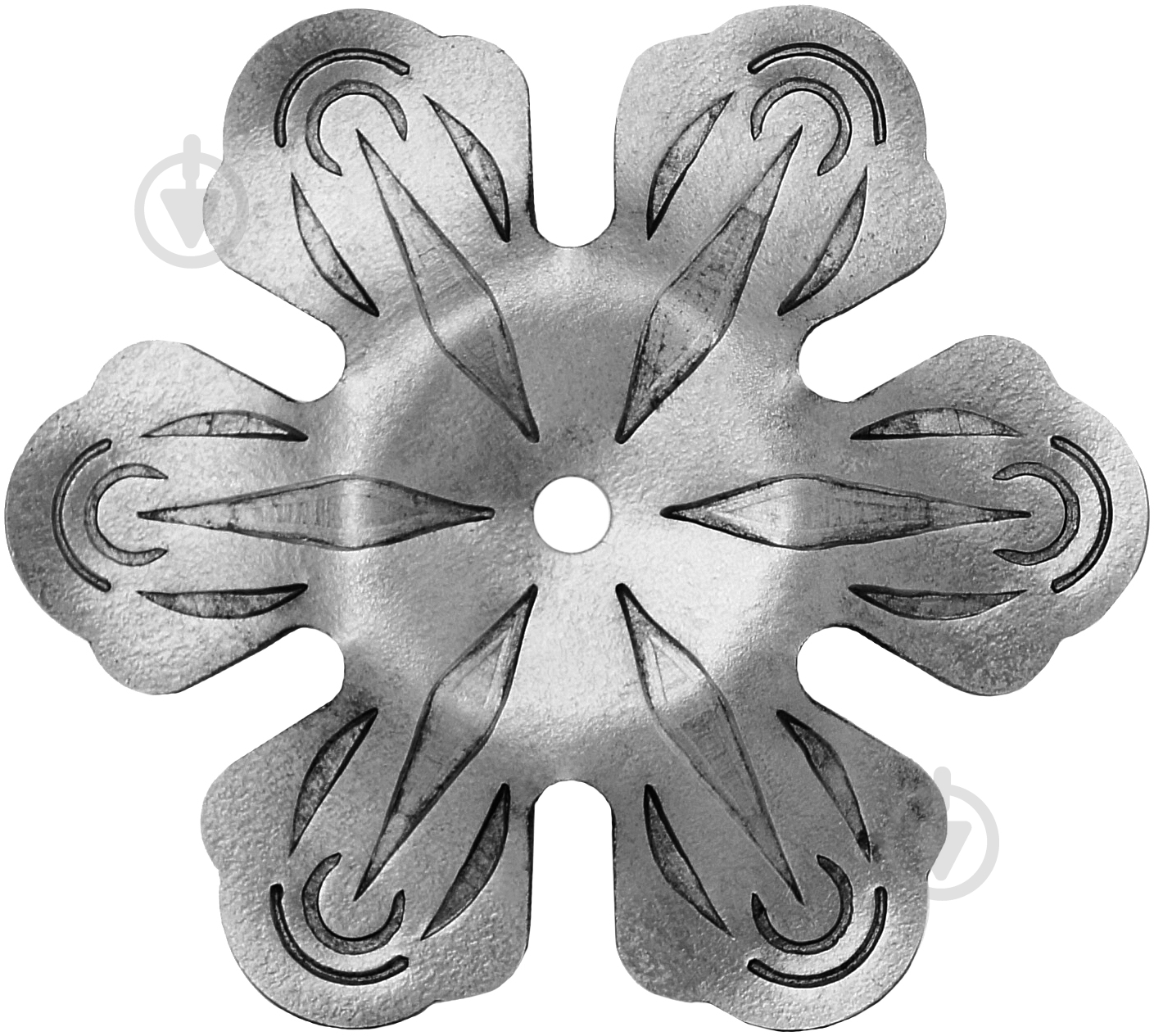 Цветок кованый Артдеко 50.027 95х2 мм отверстие 6 мм - фото 1