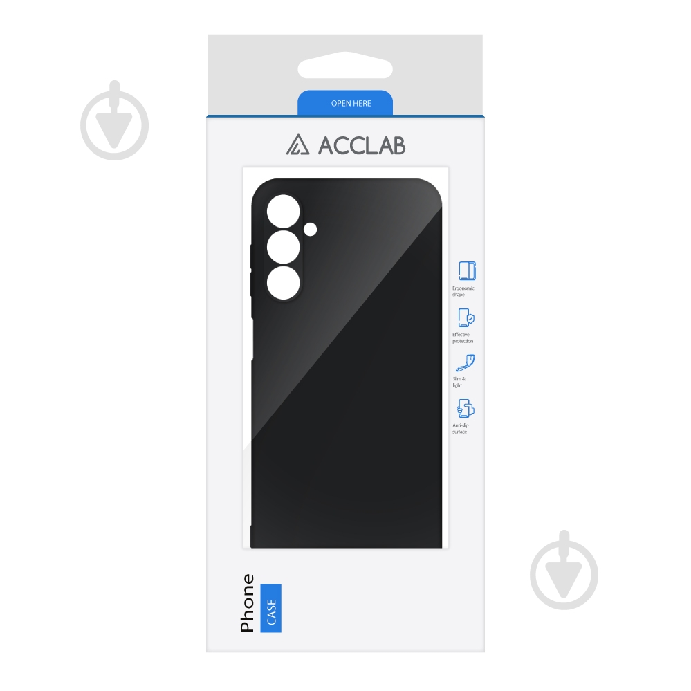 Чехол Acclab Silicone Case для Samsung Galaxy A14 черный - фото 2