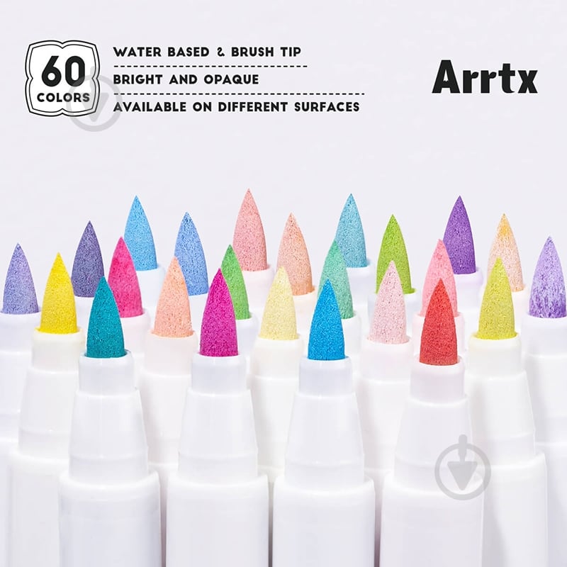 Набор маркеров акриловых Arrtx AACM-0560B, 60 цветов LC303939 - фото 6 Набор маркеров акриловых Arrtx AACM-0560B, 60 цветов LC303939 - фото 6