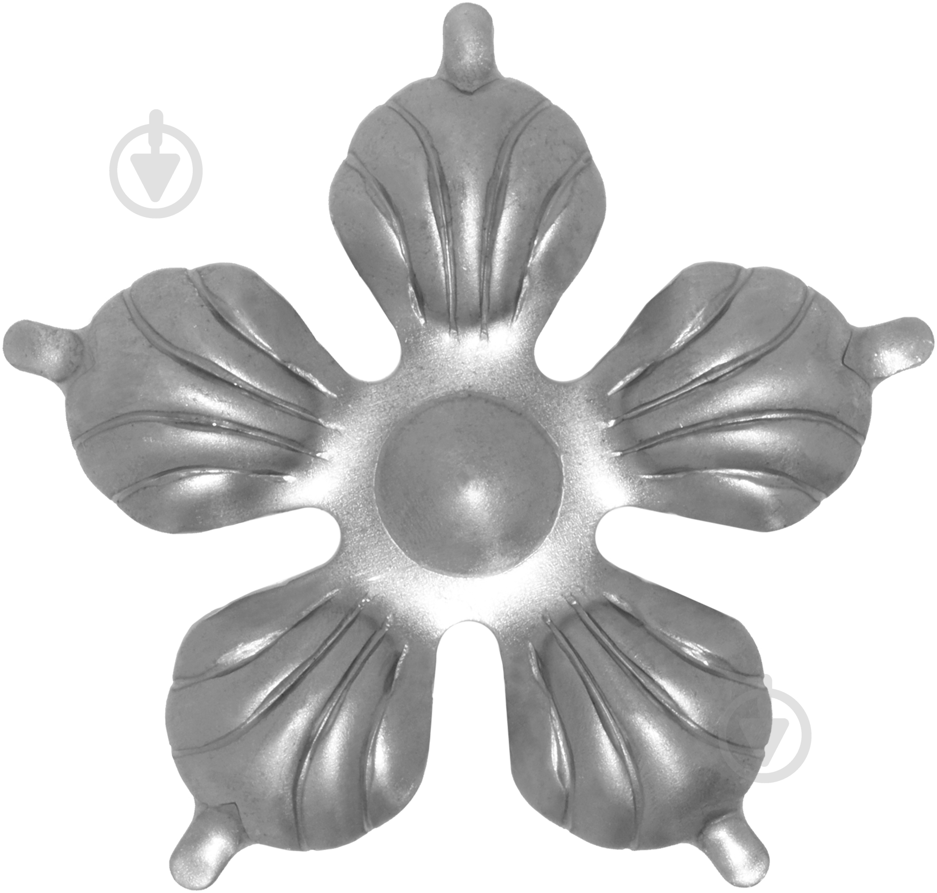Цветок кованый Артдеко 50.021 90х2 мм - фото 1 Цветок кованый Артдеко 50.021 90х2 мм - фото 1