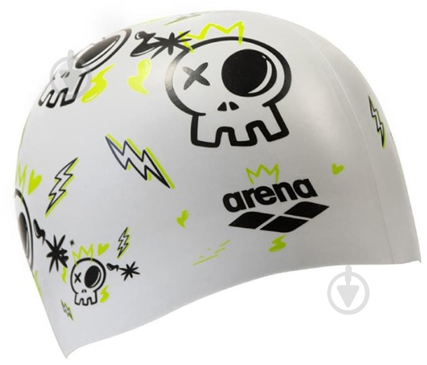 Шапочка для плавання Arena PRINT JR 94171-244 one size білий - фото 2