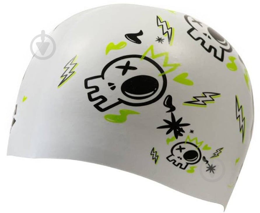 Шапочка для плавання Arena PRINT JR 94171-244 one size білий - фото 3