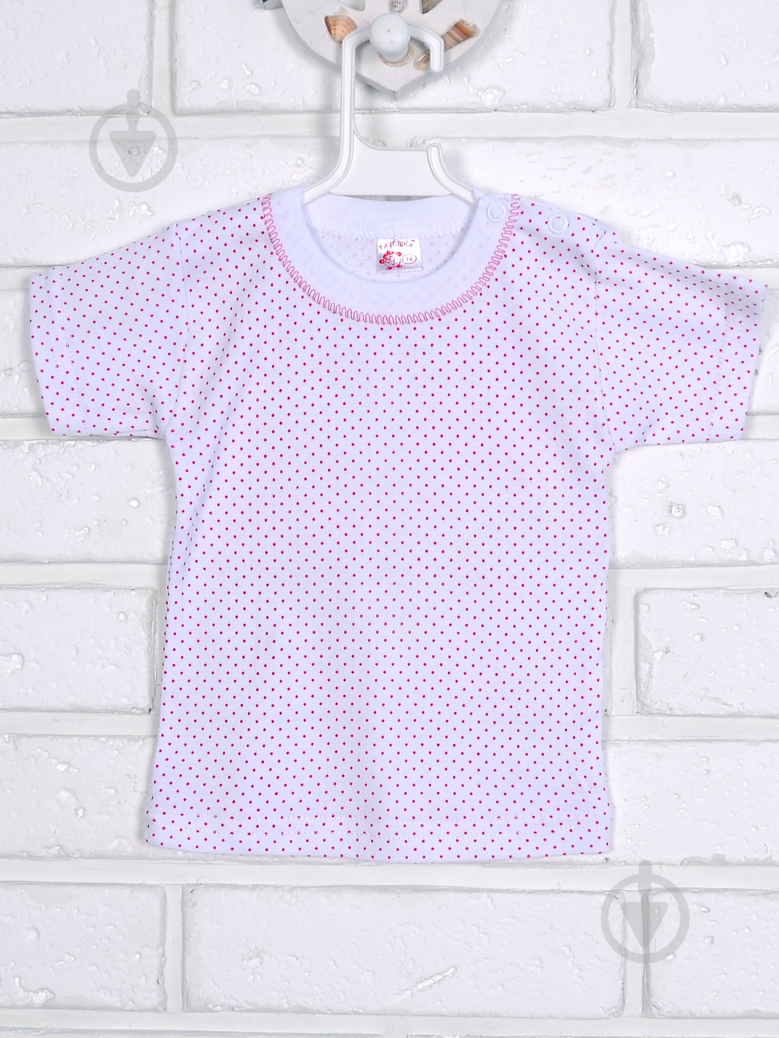 Футболка для дівчинки Татошка р.80 білий 6601 - фото 1