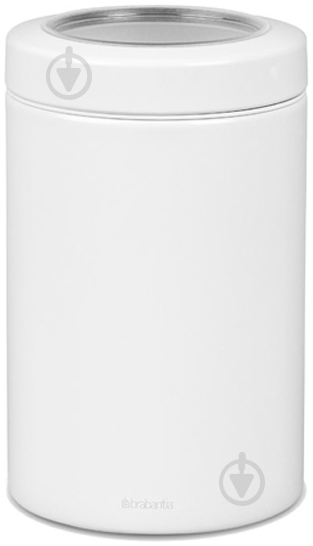 Банка Brabantia Canisters 1,4 л белая - фото 1 Банка Brabantia Canisters 1,4 л белая - фото 1