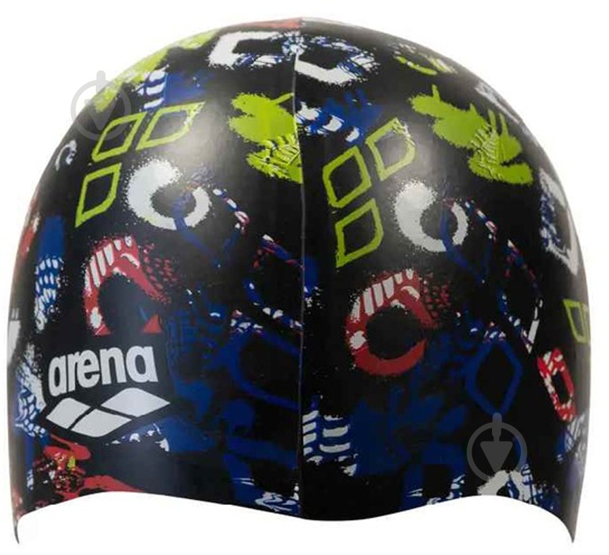 Шапочка для плавания Arena PRINT JR 94171-245 one size черный - фото 4