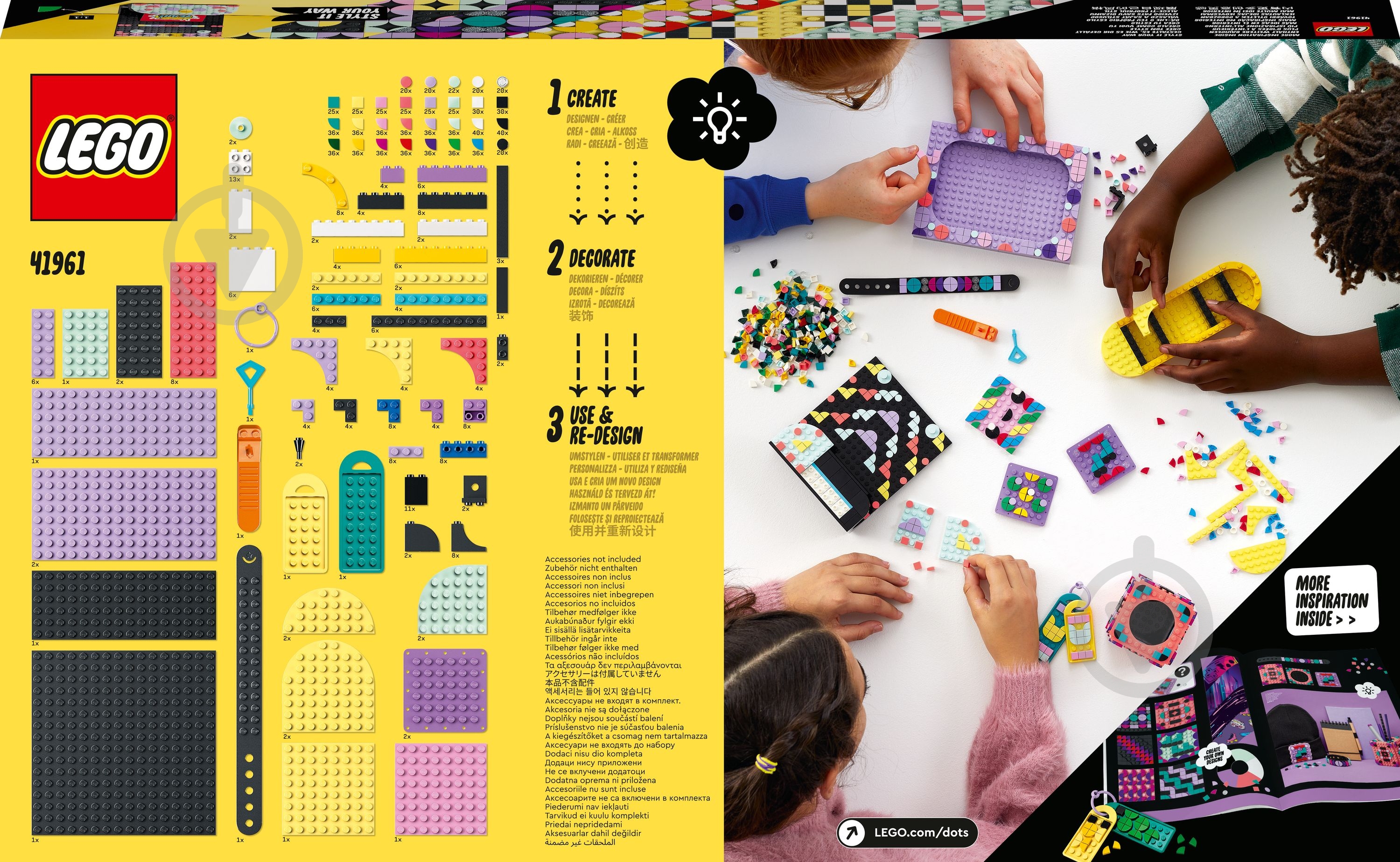 Конструктор LEGO DOTS Набор дизайнера 41961 - фото 2